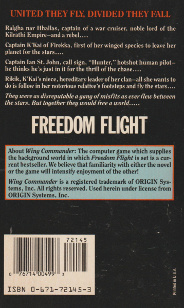 Lackey, Mercedes: FREEDOM FLIGHT