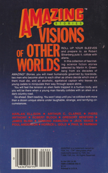 anthology: AMAZING STORIES - VISIONS OF OTHER WORLDS