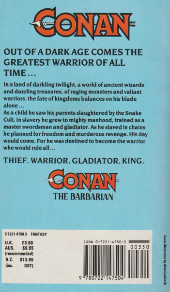 Camp, L.S.: CONAN THE BARBARIAN