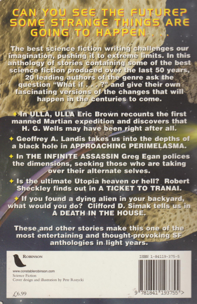 anthology: THE MAMMOTH BOOK OF SCIENCE FICTION