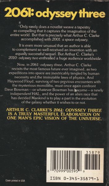 Clarke, A.C.: 2061 ODYSSEY THREE