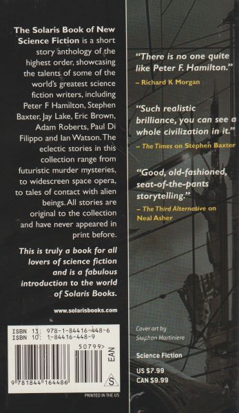 anthology: THE SOLARIS BOOK OF NEW SCIENCE FICTION
