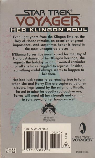 Friedman, M.J.: HER KLINGON SOUL
