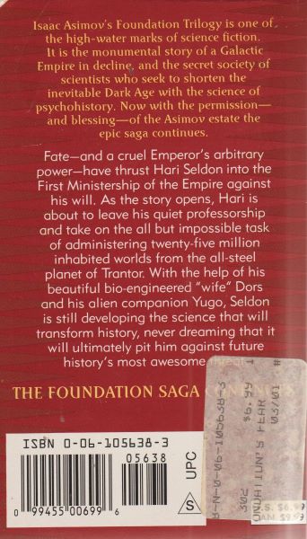 Benford, Gregory: FOUNDATION´S FEAR