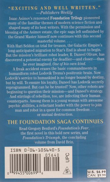 Bear, Greg: FOUNDATION AND CHAOS