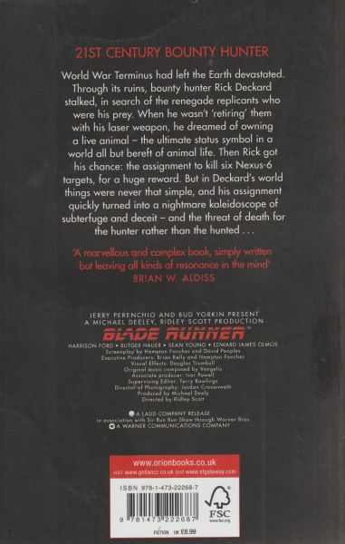 Dick, Philip K.: BLADE RUNNER