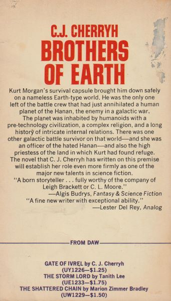 Cherryh, C.J.: BROTHERS OF EARTH