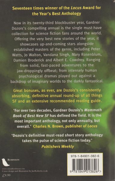 anthology: THE MAMMOTH BOOK OF BEST NEW SF 23