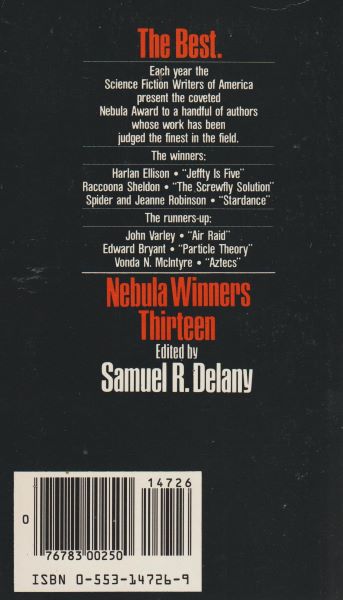 anthology: NEBULA WINNERS THIRTEEN