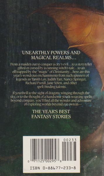 anthology: THE YEAR´S BEST FANTASY STORIES 13