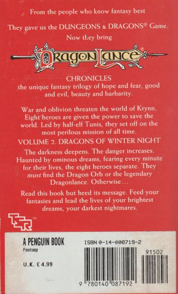Weis, Margaret: DRAGONS OF WINTER NIGHT
