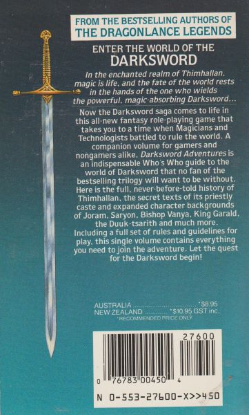 Weis, Margaret: DARKSWORD ADVENTURES