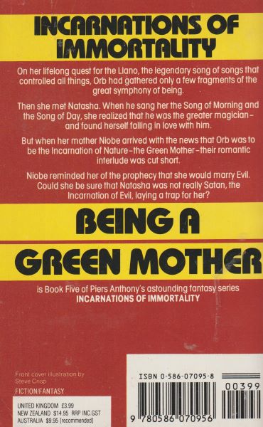 Anthony, Piers: BEING A GREEN MOTHER