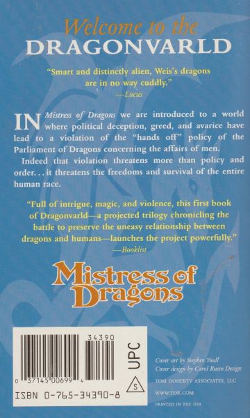 Weis, Margaret: MISTRESS OF DRAGONS