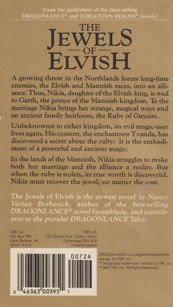 Berberick, Nancy V.: JEWELS OF ELVISH