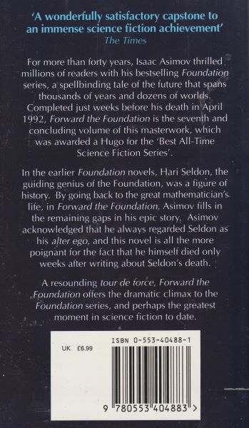 Asimov, Isaac: FORWARD THE FOUNDATION