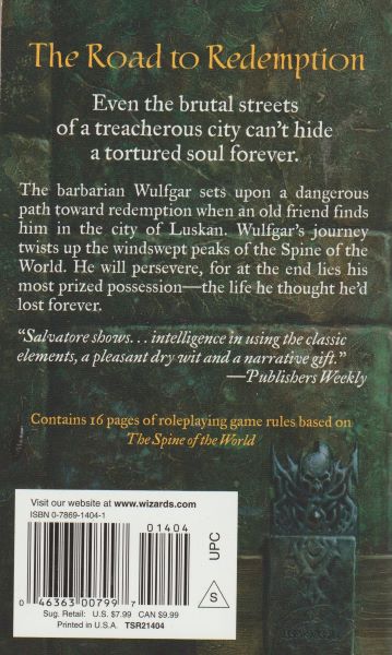 Salvatore, R.A.: THE SPINE OF THE WORLD
