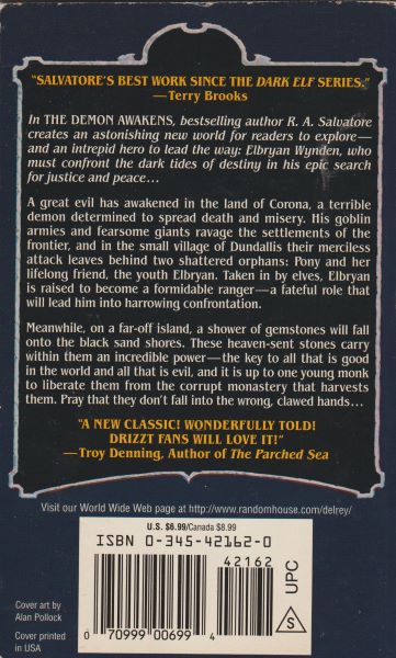 Salvatore, R.A.: THE DEMON AWAKENS