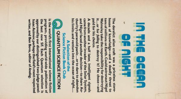 Benford, Gregory: IN THE OCEAN OF NIGHT