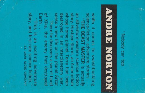 Norton, André: THE BEAST MASTER