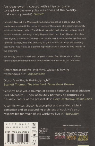 Gibson, William: ZERO HISTORY