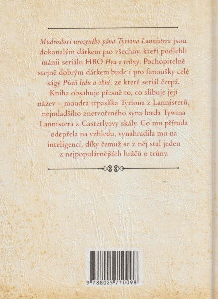 Martin, G.R.R.: MUDROSLOVÍ UROZENÉHO PÁNA TYRIONA Z LANNISTERŮ