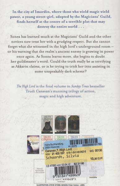 Canavan, Trudi: THE HIGH LORD