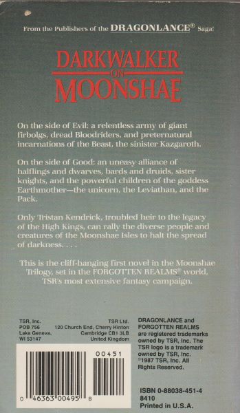Niles, Douglas: DARKWALKER ON MOONSHAE