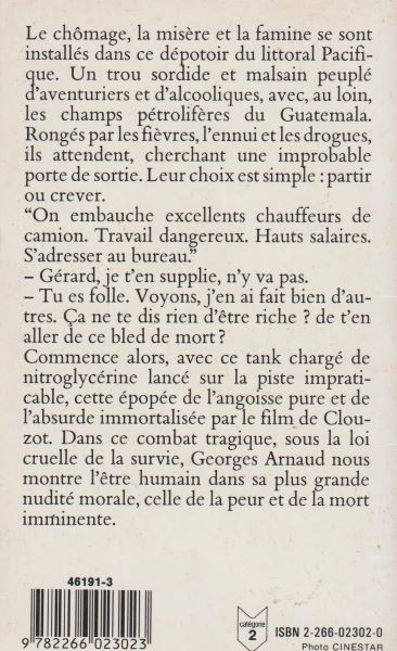 Arnaud, G-J: LE SALAIRE DE LA PEUR