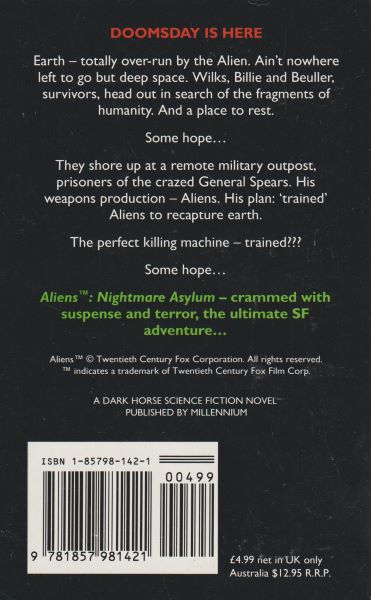 Perry, Steve: ALIENS - NIGHTMARE ASYLUM