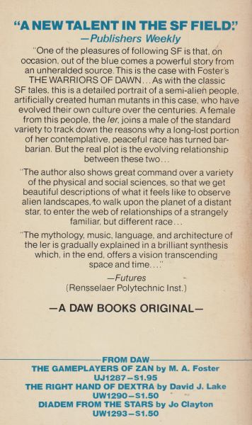 Foster, M.A.: WARRIORS OF DAWN