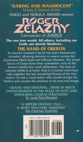 Zelazny, Roger: THE HAND OF OBERON