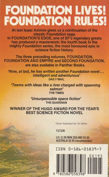 Asimov, Isaac: FOUNDATION´S EDGE