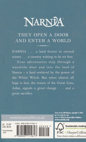 Lewis, C.S.: THE LION, THE WITCH AND THE WARDROBE