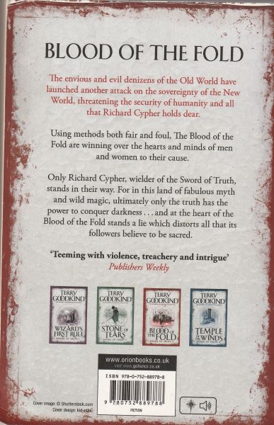 Goodkind, Terry: BLOOD OF THE FOLD