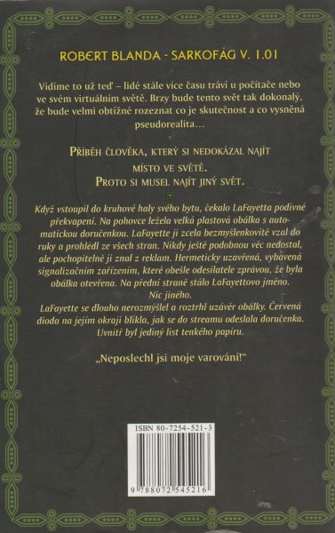 Blanda, Robert: SARKOFÁG V. 1.01