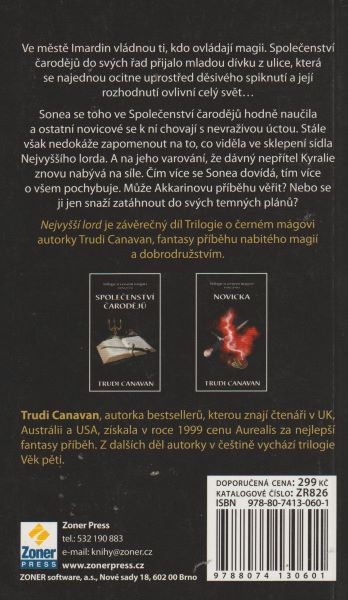 Canavan, Trudi: NEJVYŠŠÍ LORD