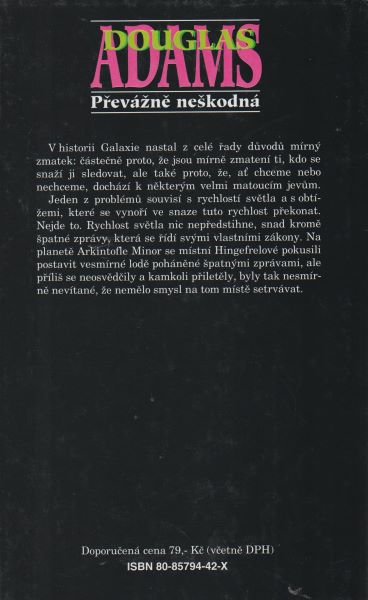 Adams, Douglas.: PŘEVÁŽNĚ NEŠKODNÁ