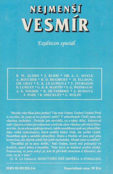 antologie: NEJMENŠÍ VESMÍR