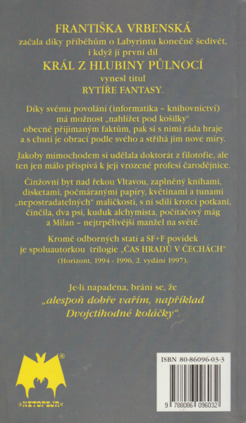 Vrbenská, Františka: KRÁL Z HLUBINY PŮLNOCÍ