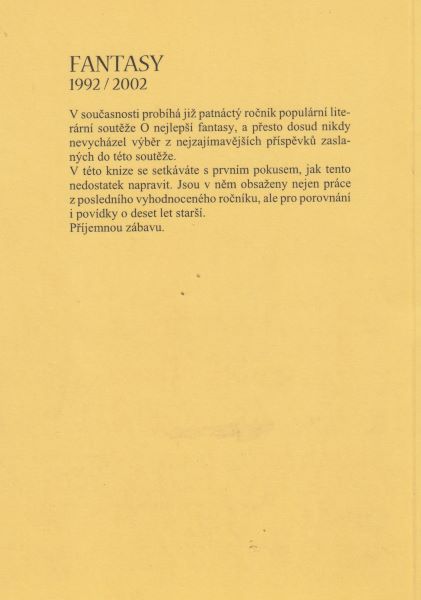 antologie: FANTASY 1992 / 2002