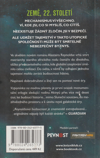 Reynolds, Alastair: VZPOMÍNKA NA MODROU PLANETU