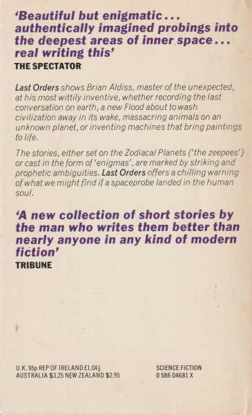 Aldiss, Brian: LAST ORDERS AND OTHER STORIES