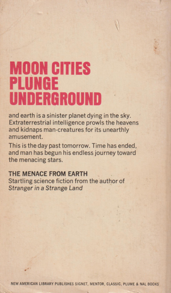 Heinlein, Robert A.: THE MENACE FROM EARTH