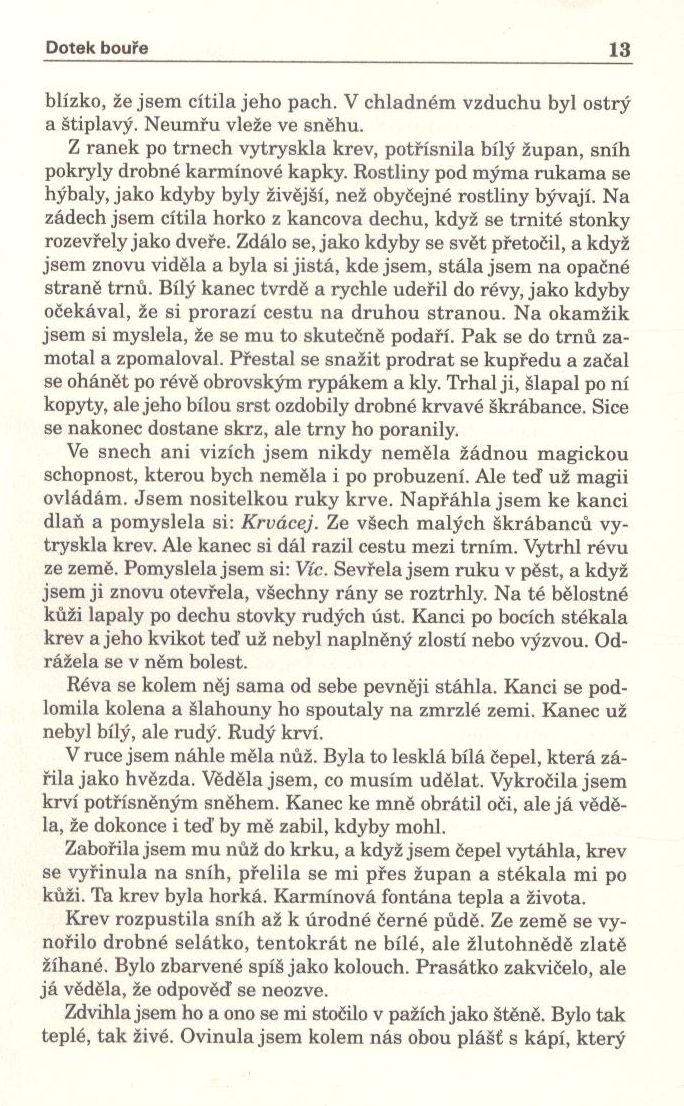 Hamiltonová, L.K.: DOTEK BOUŘE