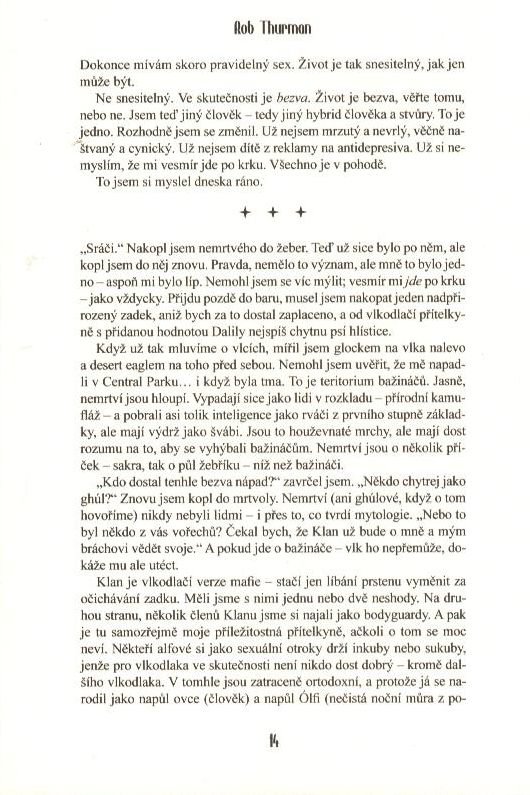 Thurman, Rob: MRŠINA